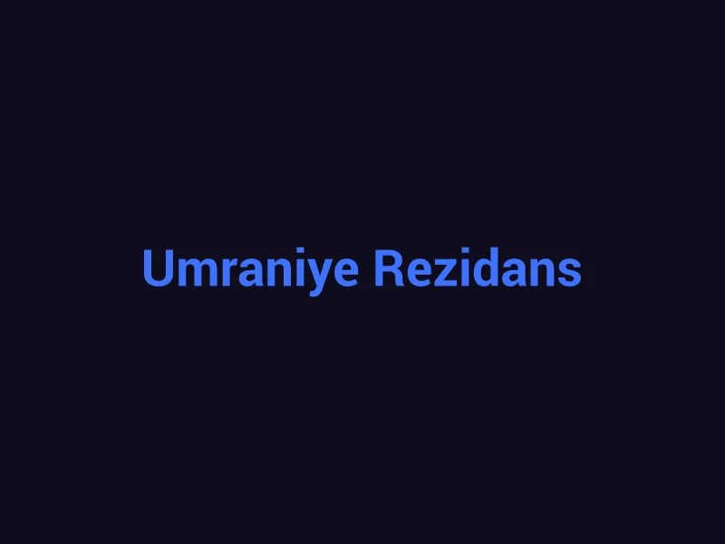 Ümraniye Rezidans Bakım Anlaşması